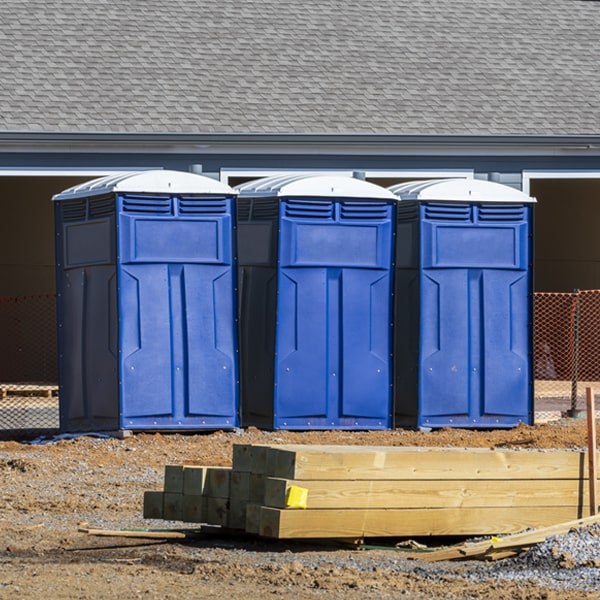 how often are the porta potties cleaned and serviced during a rental period in Clermont Georgia